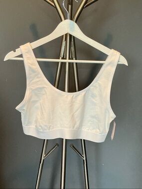 Wireless Crop Bralette - White